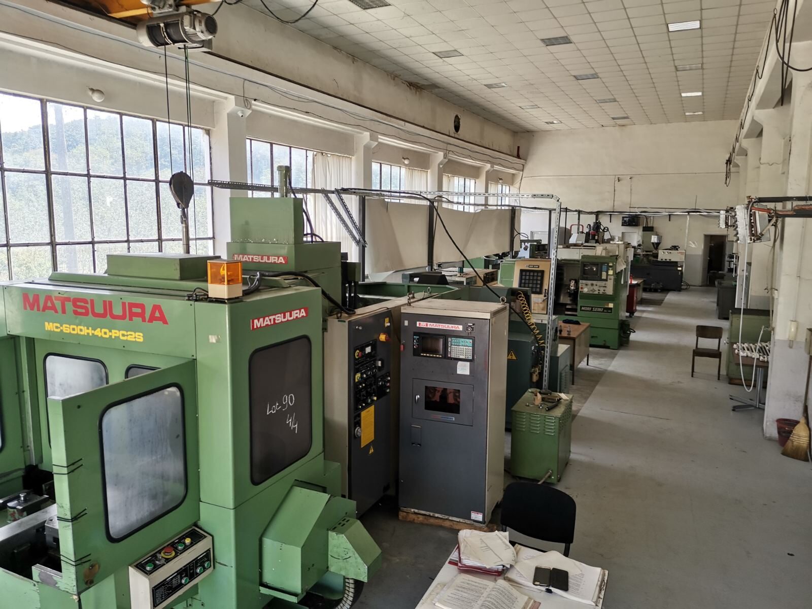 Production hall with Matsuura machining centers
